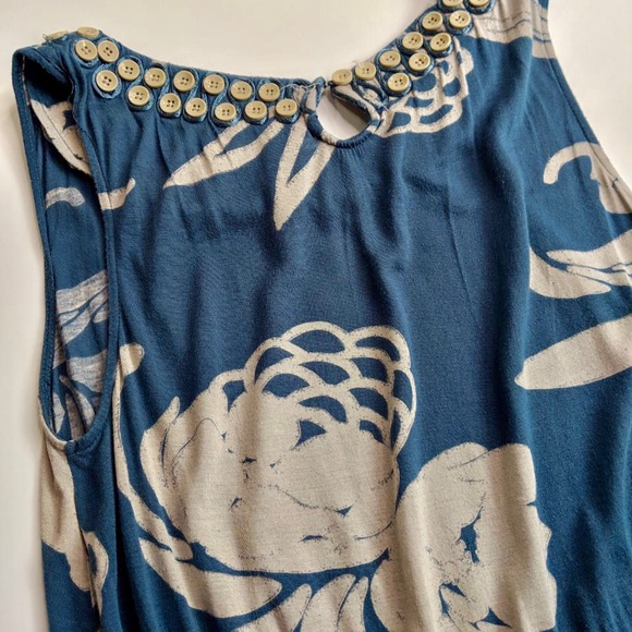 Anthropologie Ric Rac Button Embellished Top - Picture 5 of 8